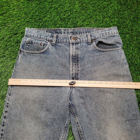 VTG 90s Levis 550 Dad Jeans Mens 34x32 USA Made Stone Wash Tapered - Picture 4 of 11